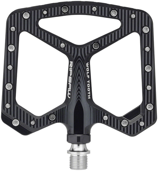 Wolf Tooth Ripsaw Aluminum Pedals - Platform, Aluminum, 9/16", Black