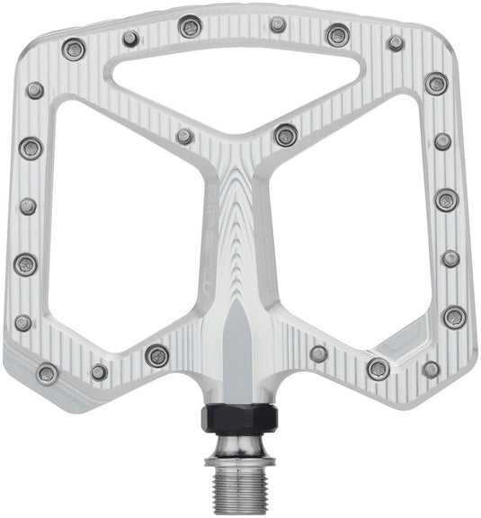 Wolf Tooth Ripsaw Aluminum Pedals - Platform, Aluminum, 9/16", Black, Raw Silver