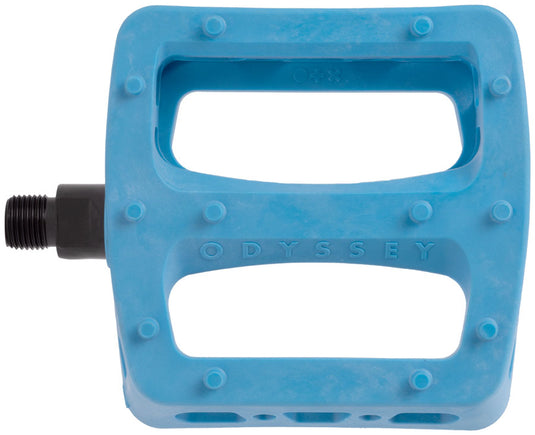 Odyssey Twisted Pro PC Pedals - Platform, Composite/Plastic, 9/16", Ocean Blue