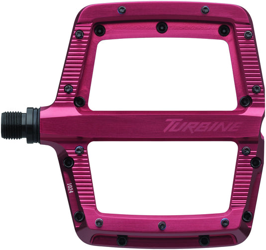 RaceFace Turbine Pedals - Platform, Aluminum, 9/16", Red