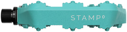 Crankbrothers Stamp 0 Pedals - Platform, Composite, 9/16", Turquoise, Small