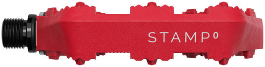 Crankbrothers Stamp 0 Pedals - Platform, Composite, 9/16", Bright Red, Small