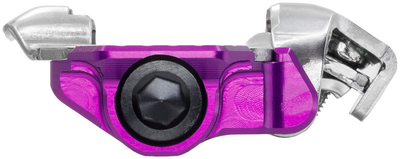 Load image into Gallery viewer, Wolf Tooth DEL Gravel Race Clipless Pedals - Single Sided Clipless, Alloy, 9/16", Ultraviolet Purple, Pair, Shimano SPD
