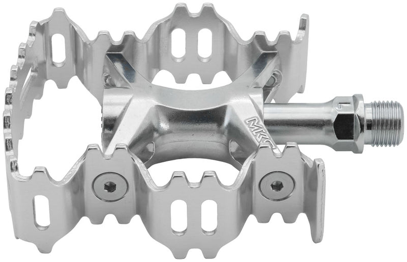 Load image into Gallery viewer, MKS Aurora Pedals - Platform, Aluminum, 9/16", Silver
