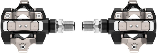 Garmin Rally XC210 Power Meter Pedals - Dual Sided Clipless, Alloy, 9/16", Black, Pair, Dual-Sensing, Shimano SPD