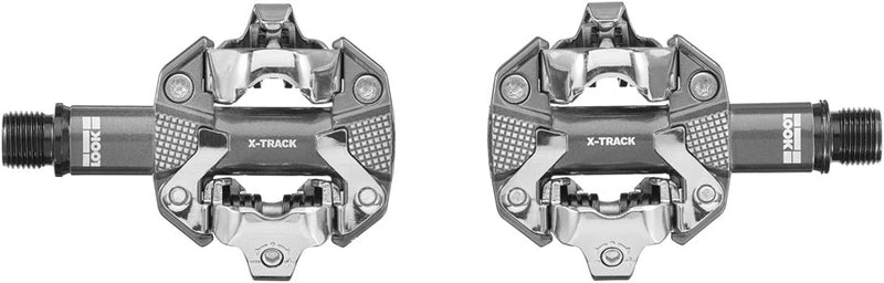 Load image into Gallery viewer, LOOK X-Track Pedals - Dual Sided Clipless, Aluminum, 9/16", Metallic Gray
