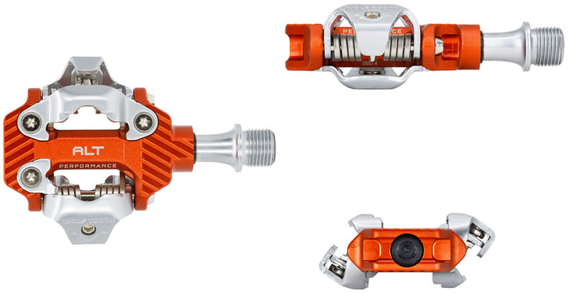 Load image into Gallery viewer, Wolf Tooth ALT XC Performance Clipless Pedals - Dual Sided Clipless, Alloy, 9/16", Orange, Pair, Shimano SPD
