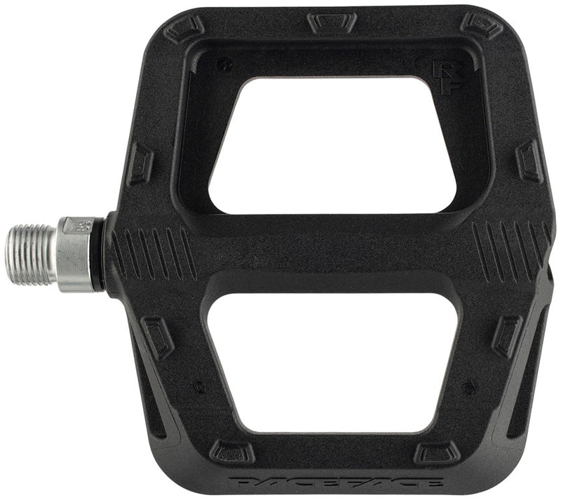Load image into Gallery viewer, RaceFace Ride Platform Pedals 9/16" Concave Composite Molded Traction Pins Black
