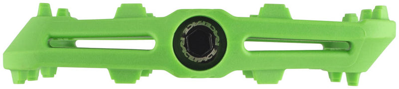 Load image into Gallery viewer, RaceFace Ride Platform Pedals 9/16" Concave Composite Molded Traction Pins Green

