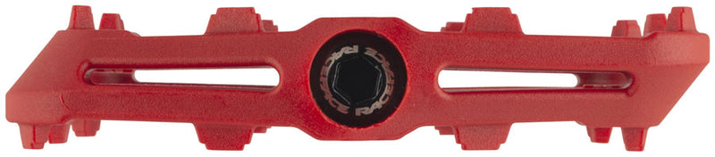 Load image into Gallery viewer, RaceFace Ride Platform Pedals 9/16" Concave Composite Molded Traction Pins Red
