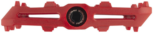 RaceFace Ride Platform Pedals 9/16" Concave Composite Molded Traction Pins Red