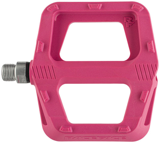 RaceFace Ride Platform Pedals 9/16" Concave Nylon Composite Molded Pins Magenta
