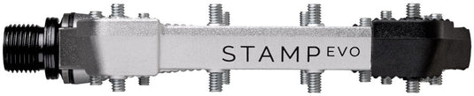 Crankbrothers Stamp Evo Pedals - Platform, Aluminum, 9/16", Silver, Large