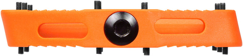 Load image into Gallery viewer, SDG Comp Platform Pedals 9/16&quot; Axle Composite Body 18 Replaceable Pins Orange
