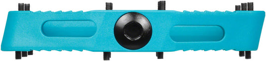 SDG Comp Platform Pedals 9/16" Axle Composite Body 18 Removable Pins Turquoise