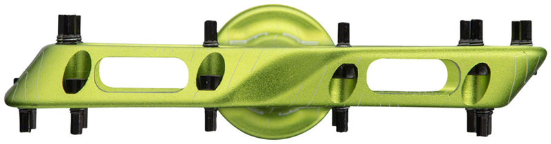 Load image into Gallery viewer, RaceFace Atlas Platform Pedals 9/16&quot; Concave Alloy Body Adjustable Pins Green
