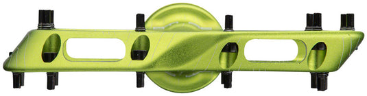 RaceFace Atlas Platform Pedals 9/16" Concave Alloy Body Adjustable Pins Green