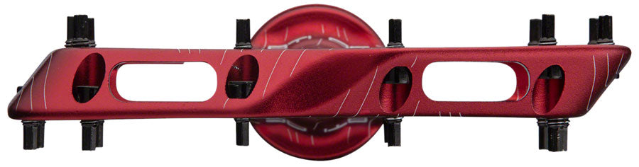 RaceFace Atlas Platform Pedals 9/16" Concave Alloy Body w/ Adjustable Pins Red