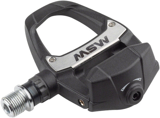 MSW Judo Pedals - Single Side Road Clipless, Composite, 9/16", Black