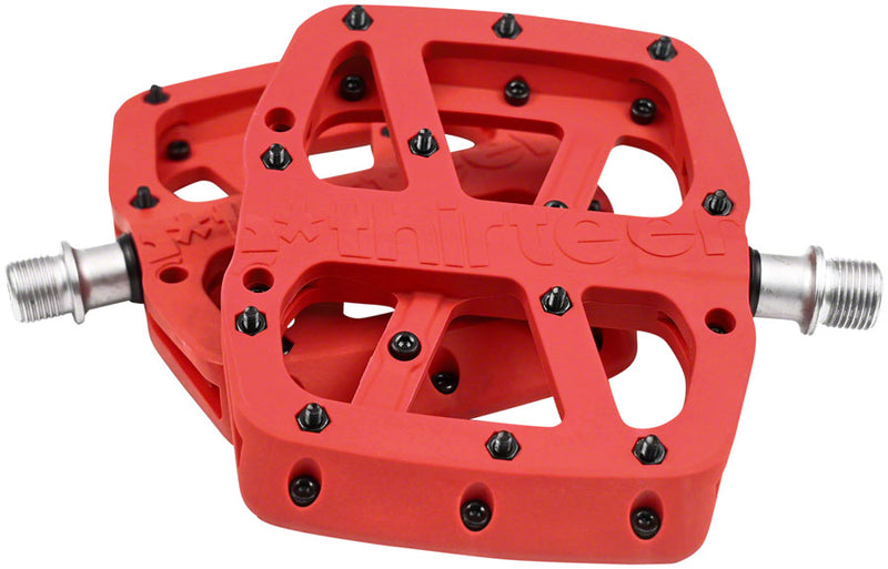 Load image into Gallery viewer, e*thirteen Base Pedals - Platform, Composite, 9/16&quot;, Red
