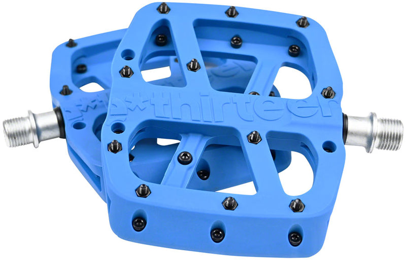 Load image into Gallery viewer, e*thirteen Base Pedals - Platform, Composite, 9/16&quot;, Blue
