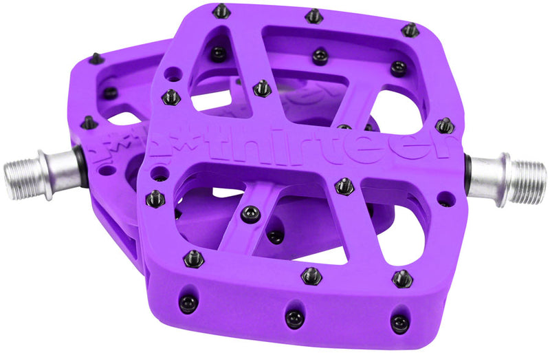Load image into Gallery viewer, e*thirteen Base Pedals - Platform, Composite, 9/16&quot;, Eggplant
