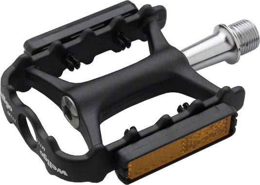 lightest cycling pedals Wellgo M111 Aluminum Platform Pedals with Chromoly Axle, Black – 365 Cycles