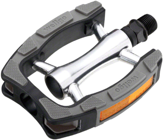 chrome bicycle pedals Wellgo C098 Urban Platform Pedals