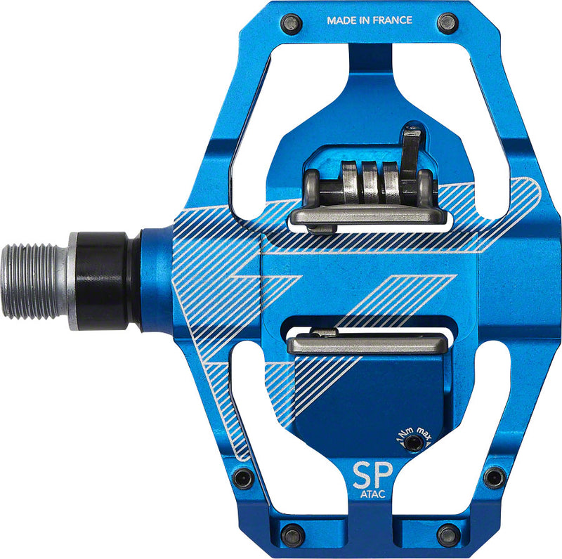 Load image into Gallery viewer, Time SPECIALE 12 Dual Sided Clipless Platform Pedals 9/16&quot; Aluminum Body Blue
