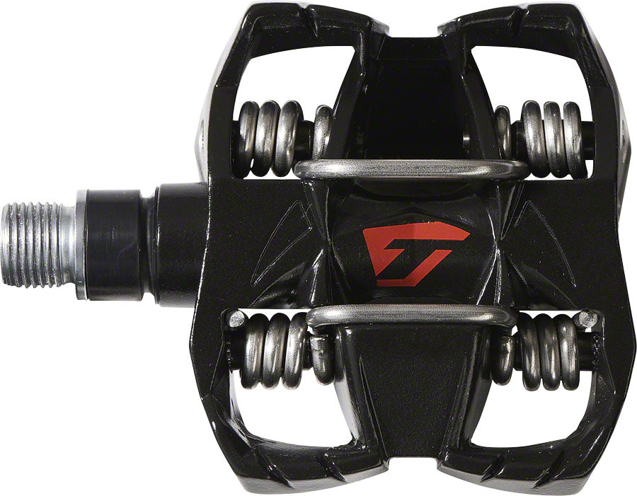 Time ATAC DH 4 Dual Sided Clipless Platform Pedals 9/16" Aluminum Body Black/Red