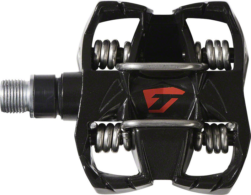 Load image into Gallery viewer, Time ATAC DH 4 Dual Sided Clipless Platform Pedals 9/16&quot; Aluminum Body Black/Red
