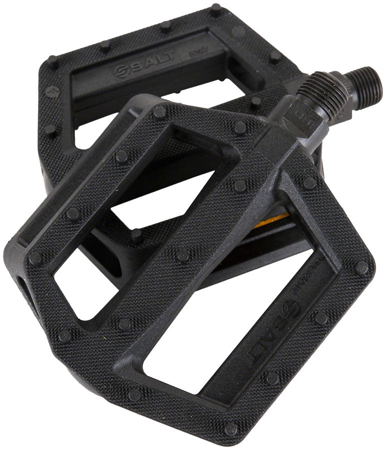 Load image into Gallery viewer, Salt Junior Pedals - Platform, Composite/Plastic, 1/2&quot;, Black
