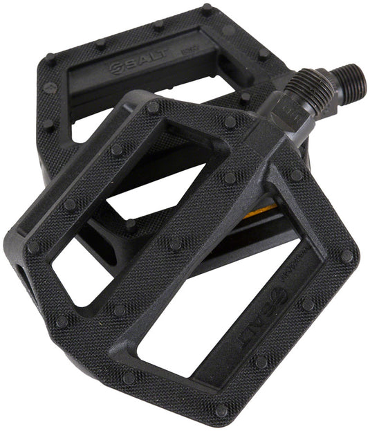 Salt Junior Pedals - Platform, Composite/Plastic, 1/2", Black