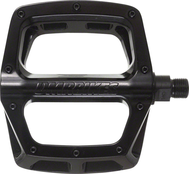 Load image into Gallery viewer, DMR V8 Platform Pedals 9/16&quot; Chromoly Concave Alloy Body 8 Removable Pins Black
