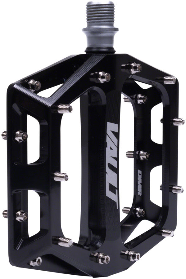 Load image into Gallery viewer, DMR Vault Platform Pedals 9/16&quot; Concave Alloy Body 22 Removable Pins Gloss Black
