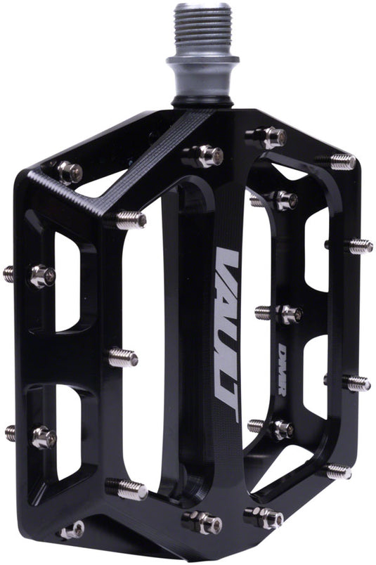 DMR Vault Platform Pedals 9/16" Concave Alloy Body 22 Removable Pins Gloss Black