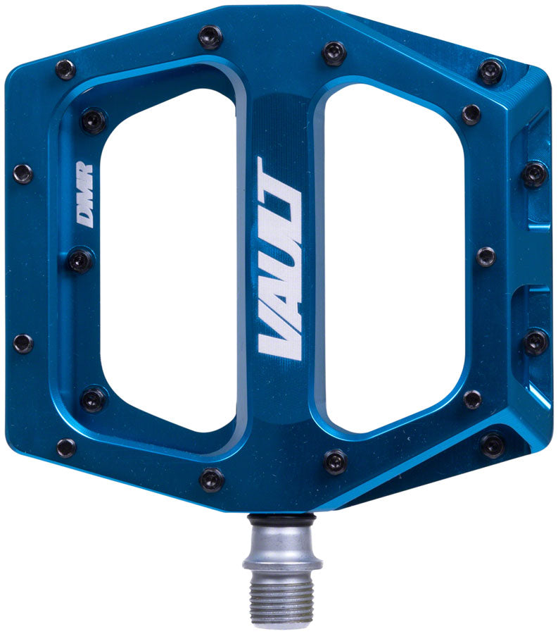 Load image into Gallery viewer, DMR Vault Platform Pedals 9/16&quot; Concave Alloy Body 22 Removable Pins Super Blue
