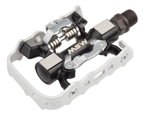 MSW-CP-100-Pedals-Clipless-Pedals-with-Cleats-Aluminum-Chromoly-Steel-PD3600-Bicycle-Pedals