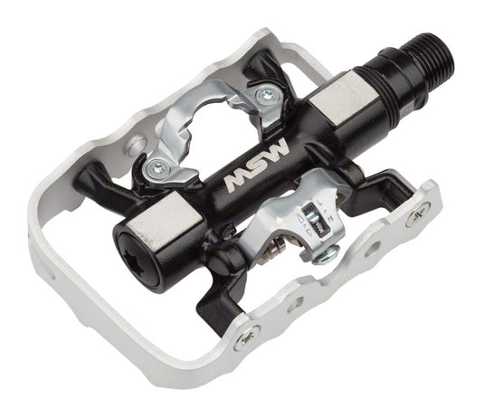 MSW-CP-200-Pedals-Clipless-Pedals-with-Cleats-Aluminum-Chromoly-Steel-PD3601-Bicycle-Pedals