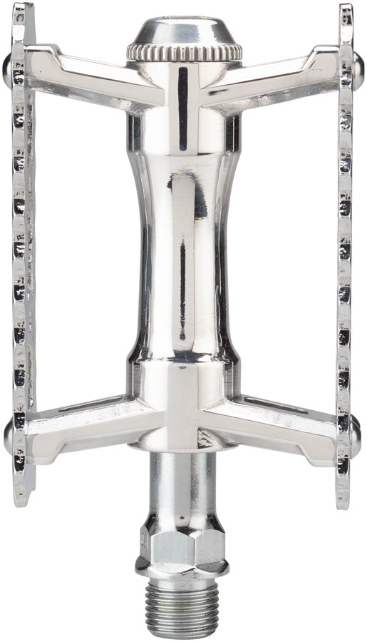 Load image into Gallery viewer, MKS Sylvan Touring Next Cage Platform Pedals 9/16&quot; Light Aluminum Body Silver
