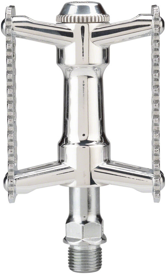 MKS Sylvan Stream Next Cage Pedals 9/16" Chromoly Spindle Aluminum Body Silver