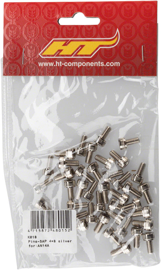 HT Components AN14A/AN03 Pedal Pin Kit - Silver