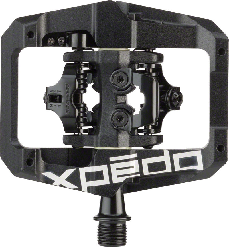 Load image into Gallery viewer, Xpedo GFX Dual Sided Clipless Platform Pedals 9/16&quot; Chromoly Axle Aluminum Black
