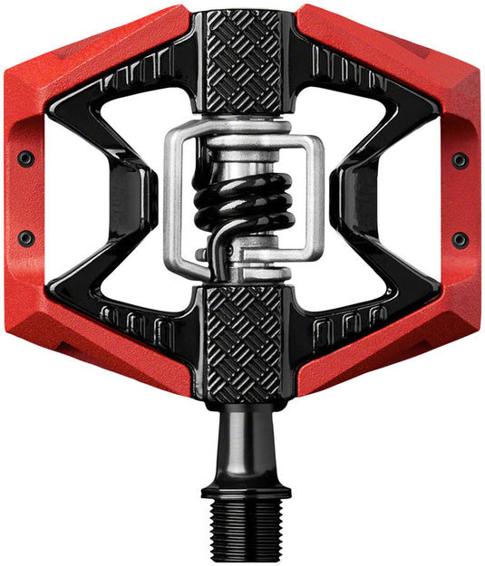 Crank Brothers Double Shot 3 Single Side Clipless Pedals 9/16" Aluminum Red/Blk