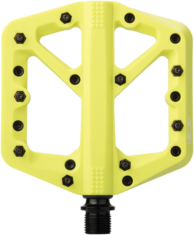 Load image into Gallery viewer, Crank Brothers Stamp 1 Platform Pedals 9/16&quot; Composite Body Hex Pins Citron SM
