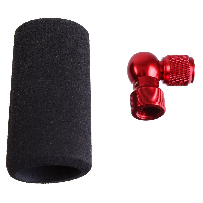 Load image into Gallery viewer, Prestacycle Prestaflator Micro CO2 Inflator Head - Includes Insulated Sleeve, Red
