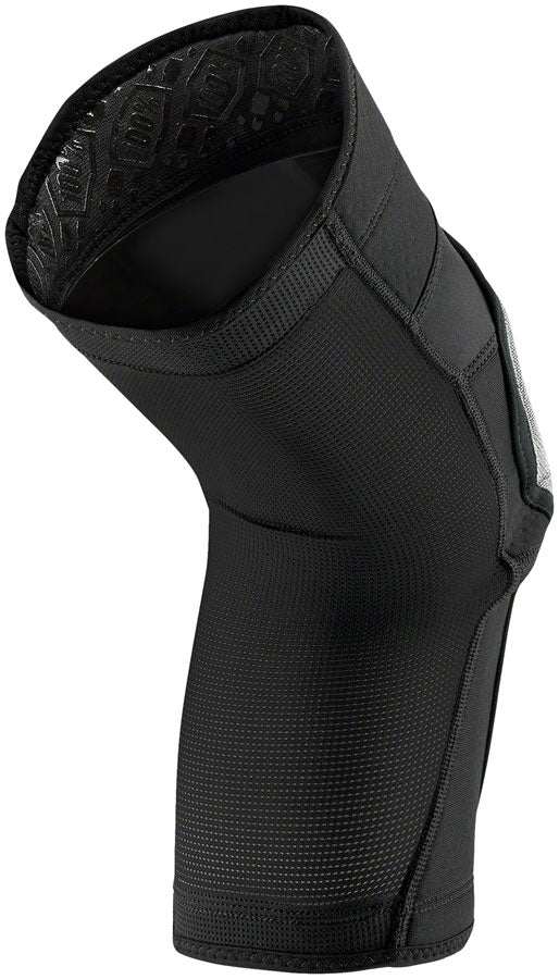 Load image into Gallery viewer, 100% Ridecamp Knee Guards - Black/Gray, Small Light Pads, Nylon Anti-Abrasion
