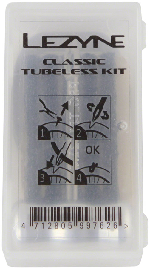 Lezyne Classic Tubeless Patch Kit Ultra Compact Polypropylene Case