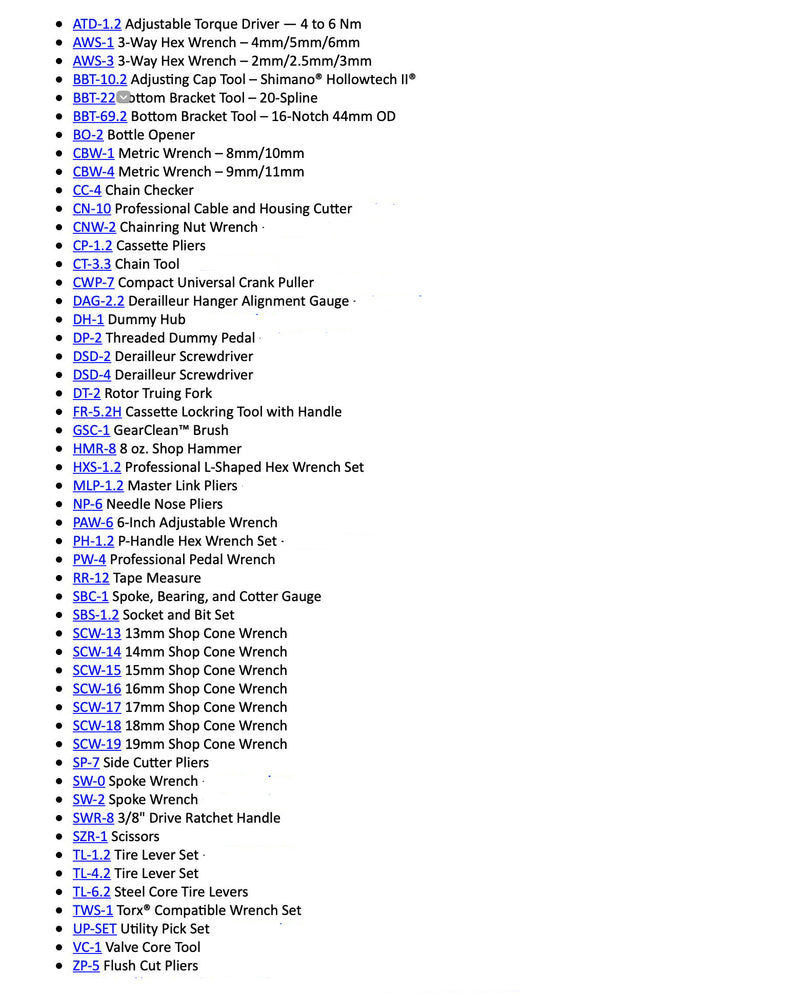 Load image into Gallery viewer, Park Tool PK-5 Professional Tool Kit - 90 Bicycle Shop Tools for Bike Repairs
