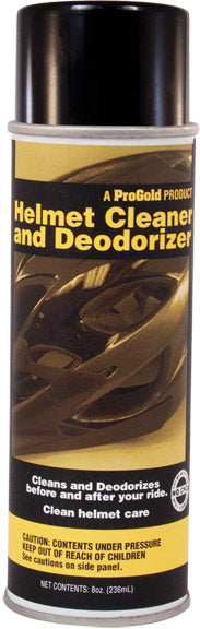 Pro Gold Helmet Cleaner & Deodorizer Bundle Odor-Free Helmet Maintenance, Refreshing Fragrance